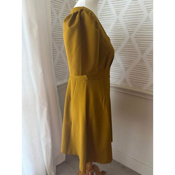 Lark & Ro Women’s Size 6 Medium Florence Gathered Detail V Neck Mini Dress - Picture 5 of 6
